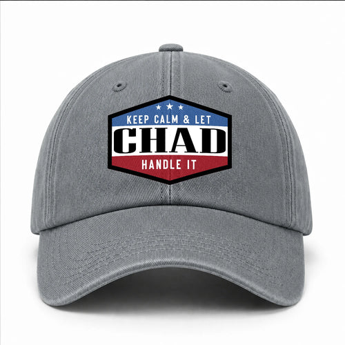 Keep Calm & Let Your Name Handle It Washed Cap CHAD 13K1 C87PF