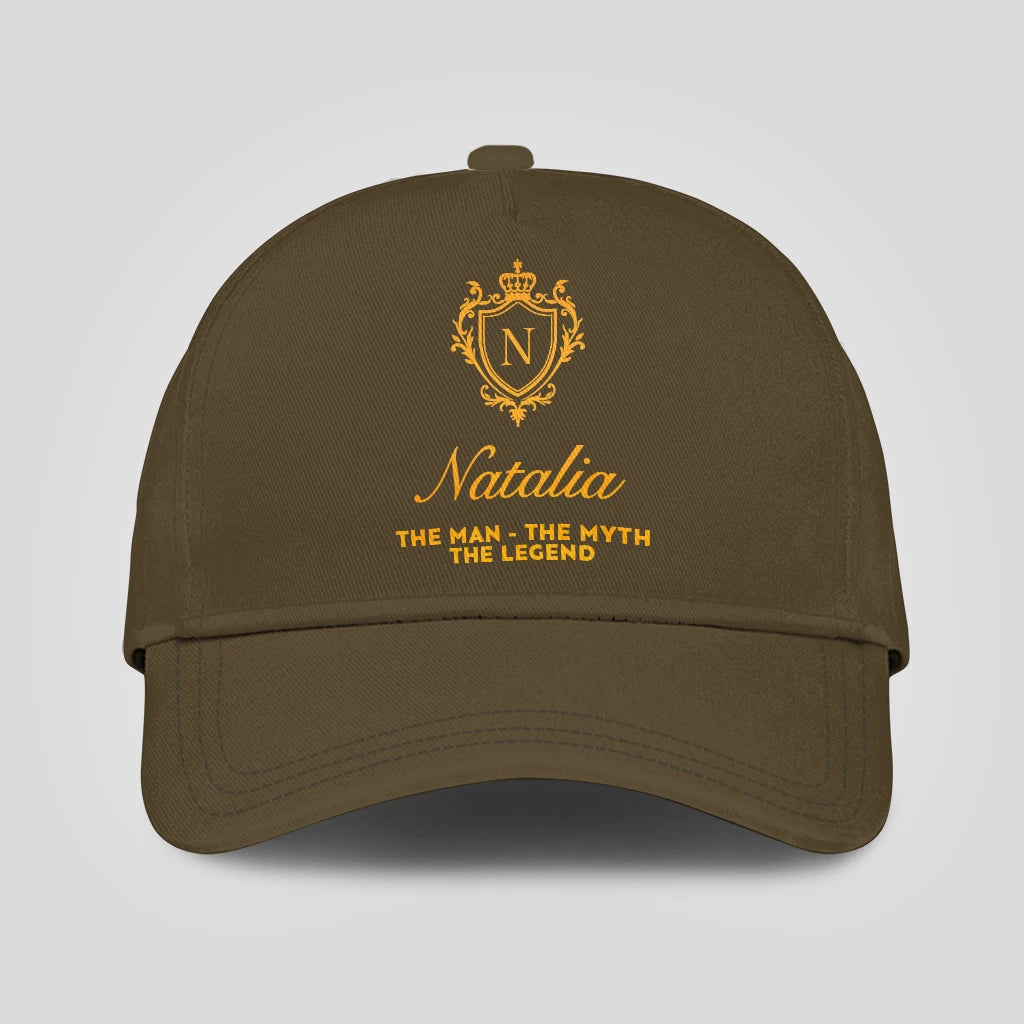 The Man The Myth The Legend Luxury Olive Cap NATALIA 13K1 C91PF