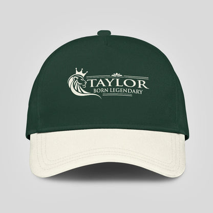 Born Legendary Lion Logo Sage Green And Beige Cap TAYLOR 13K1 C182PF