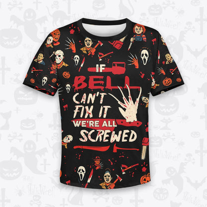 BELL Horror Halloween Pajama Set Scary T-Shirt & Pants Sleepwear Costume 13K1-HL1