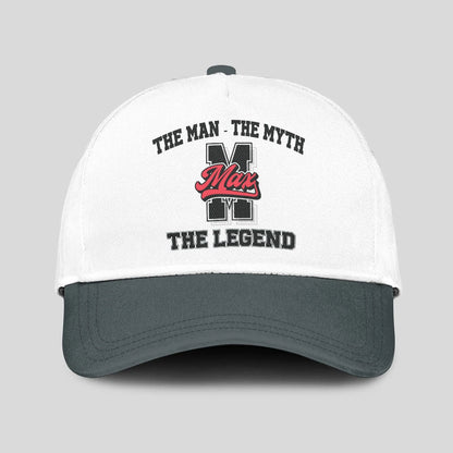 The Man The Myth The Legend Custom Initial Letter And Name Cap MAX 13K1 C38PF