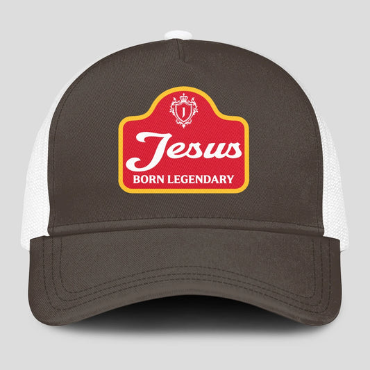 Born Legendary Charcoal Mesh Cap JESUS 13K1 C196PF