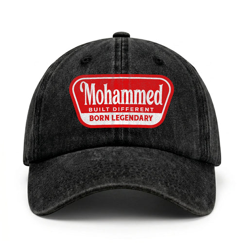 Built Different Born Legendary Red Logo Washed Cap MOHAMMED 13K1 C63PF