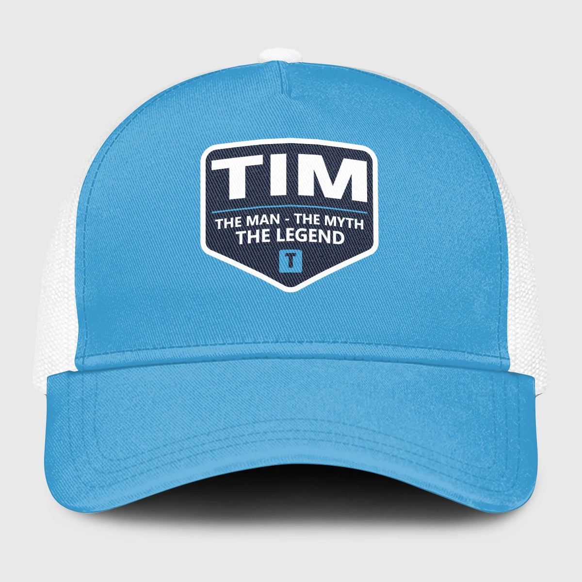 The Man The Myth The Legend Light Blue Mesh Cap TIM 13K1 C190PF