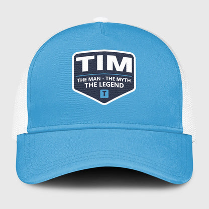 The Man The Myth The Legend Light Blue Mesh Cap TIM 13K1 C190PF