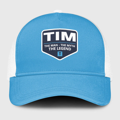 The Man The Myth The Legend Light Blue Mesh Cap TIM 13K1 C190PF