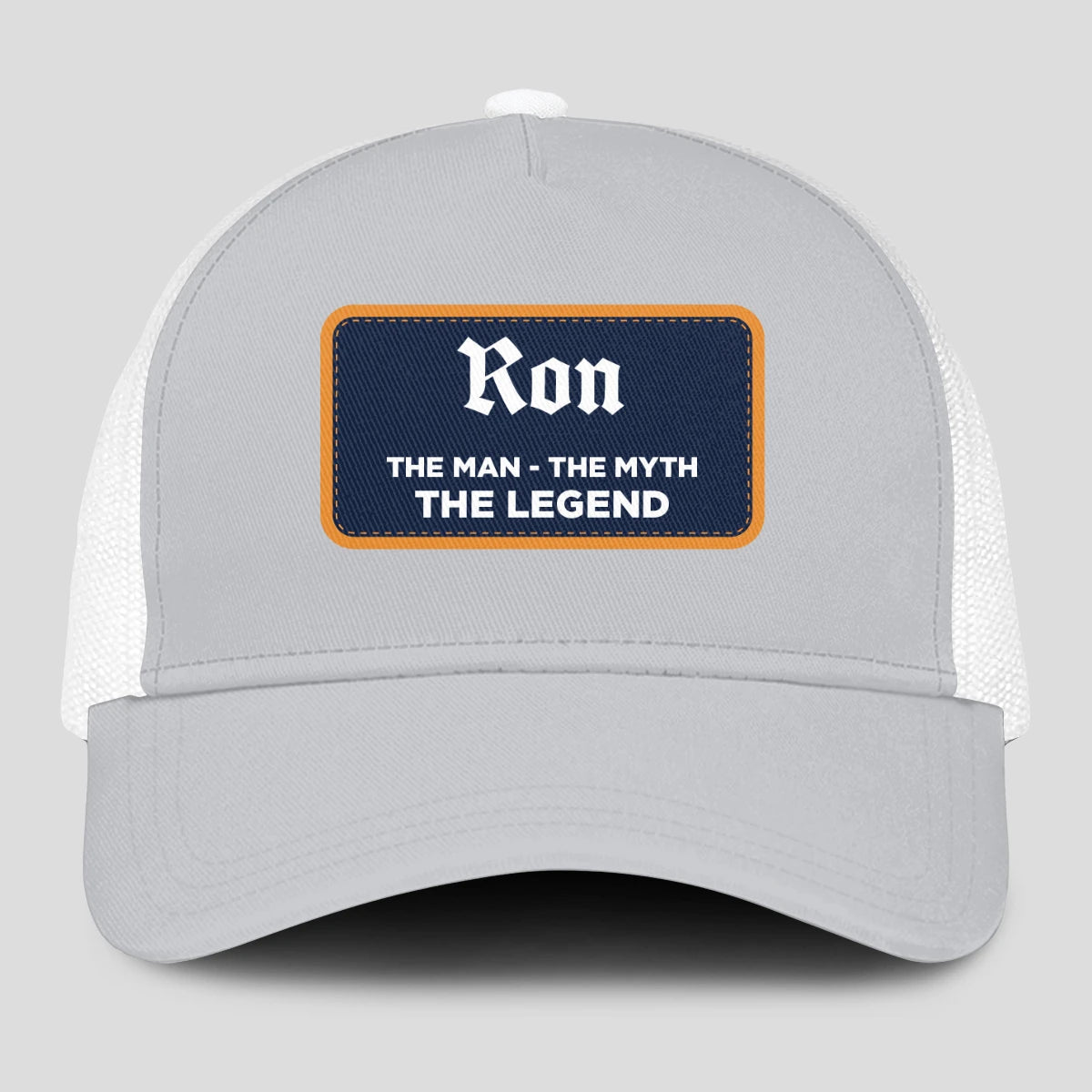 The Man The Myth The Legend Gray Mesh Cap RON 13K1 C204PF