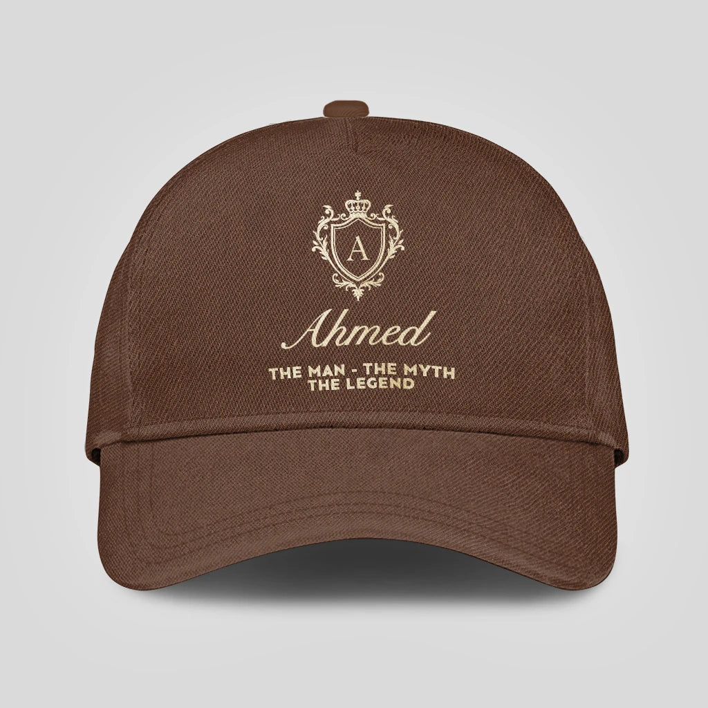 The Man The Myth The Legend Golden Brown Cap AHMED 13K1 C142PF