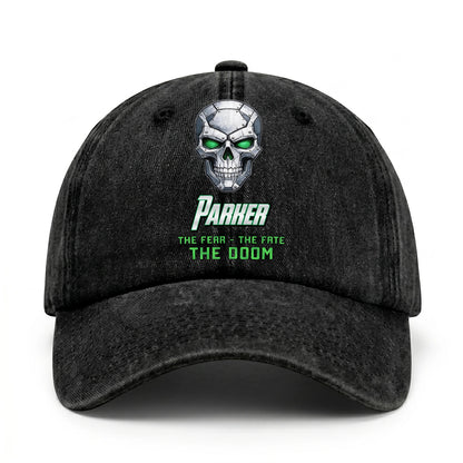 The Fear The Fate The Doom Skull Washed Cap PARKER 13K1 C99PF