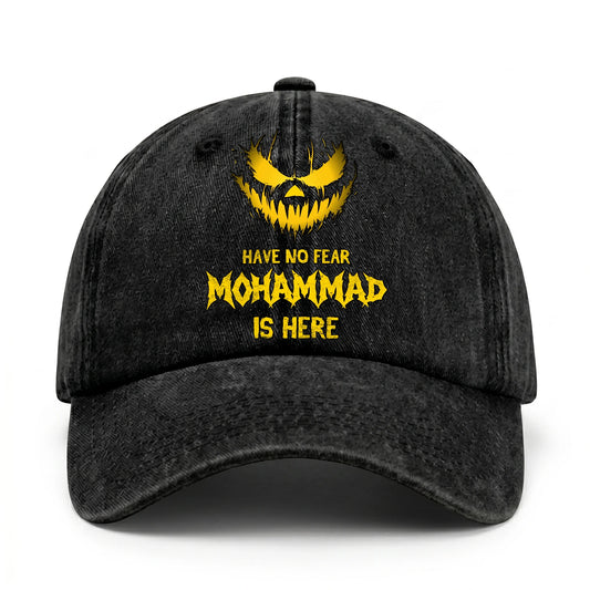 Have No Fear Your Name Is Here Jack O' Lantern Washed Cap MOHAMMAD 13K1 C135PF