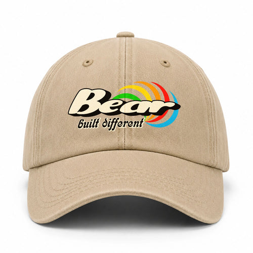 Your Name Built Different Retro Washed Cap BEAR 13K1 C55PF