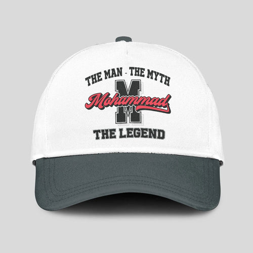The Man The Myth The Legend Custom Initial Letter And Name Cap MOHAMMAD 13K1 C38PF
