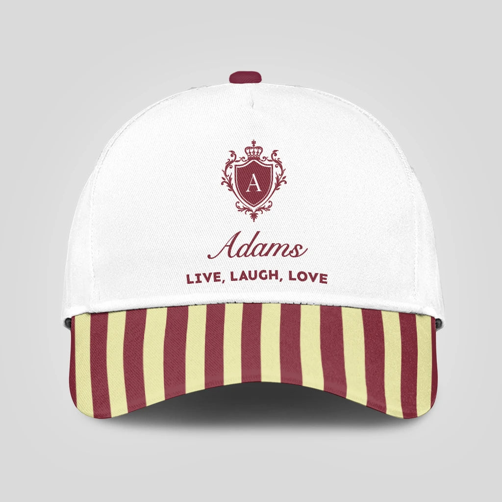 Live Laugh Love Burgundy And Yellow Cap ADAMS 13K1 C120PF