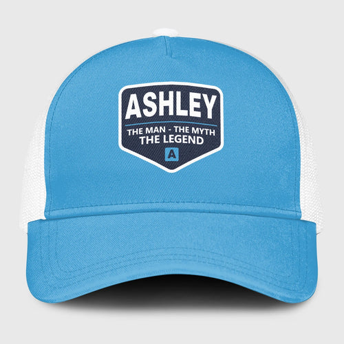 The Man The Myth The Legend Light Blue Mesh Cap ASHLEY 13K1 C190PF