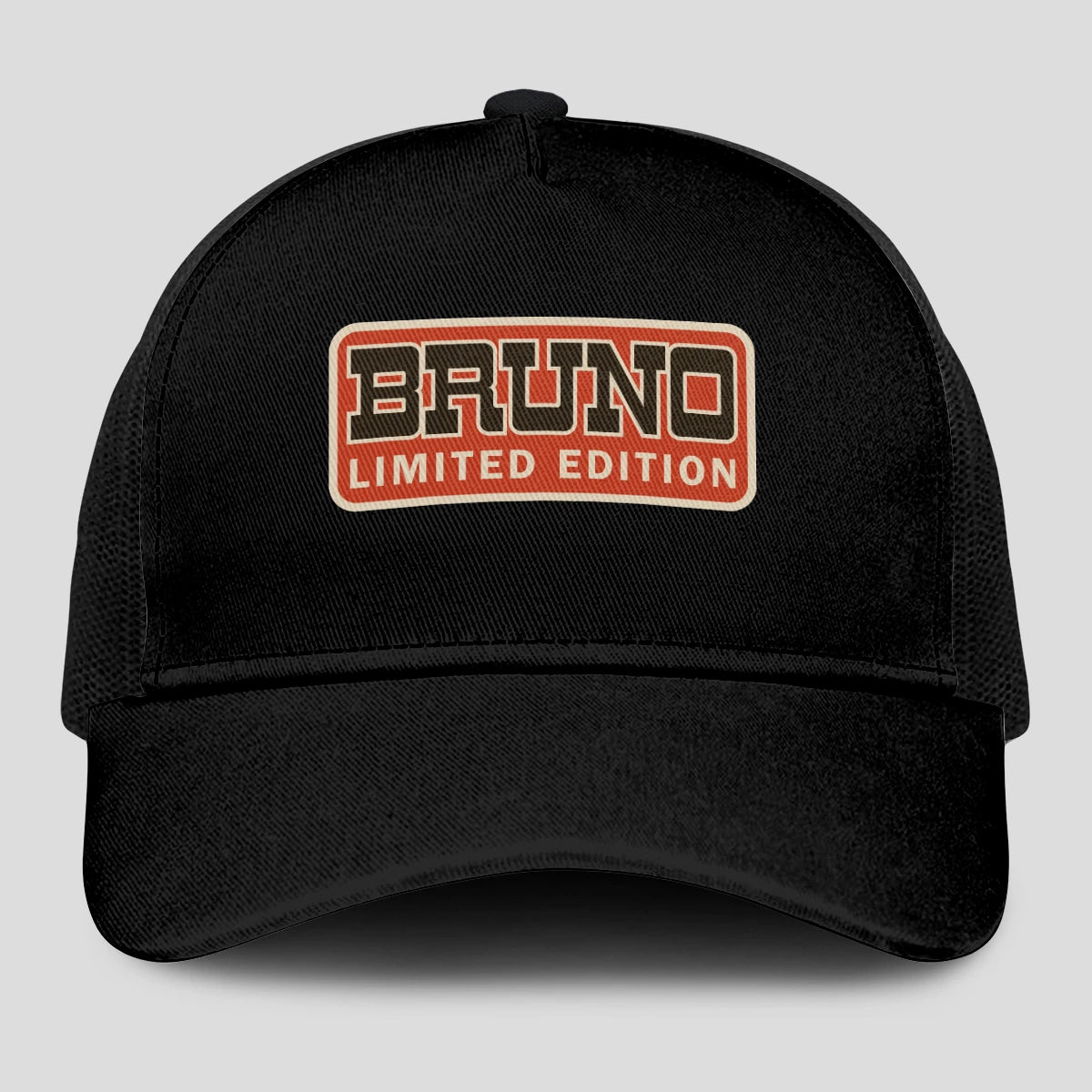 Limited Edition Red Logo Black Mesh Cap BRUNO 13K1 C215PF