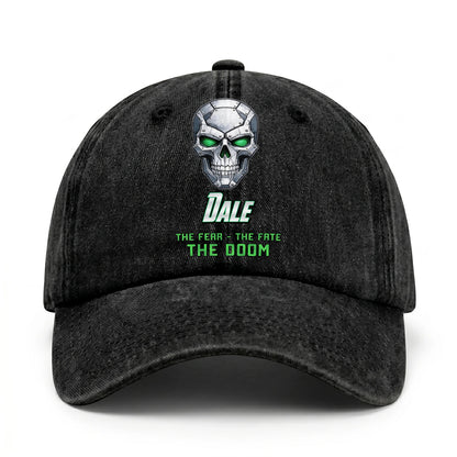 The Fear The Fate The Doom Skull Washed Cap DALE 13K1 C99PF
