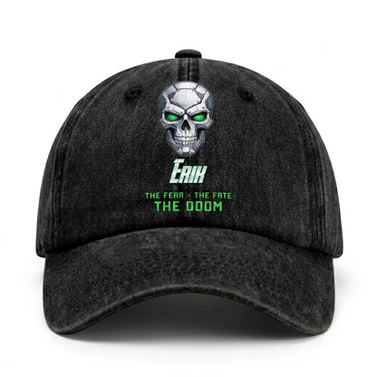 The Fear The Fate The Doom Skull Washed Cap ERIK 13K1 C99PF