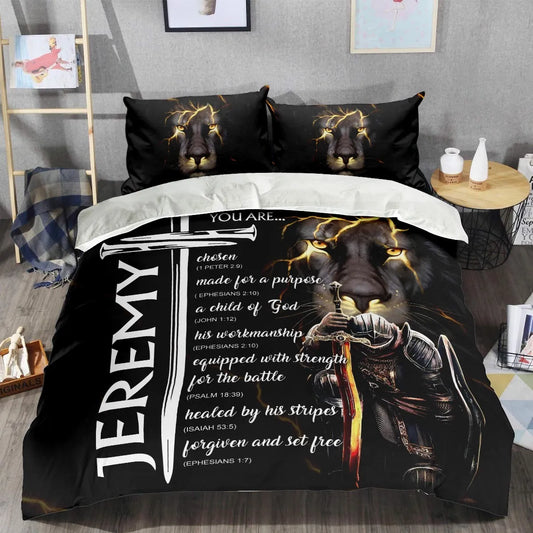 JEREMY Limited Edition Personalized Bedding Set 13K1-BS1