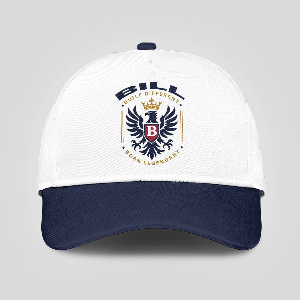 Built Different Born Legendary Elegant Blue And White Cap BILL 13K1 C76PF