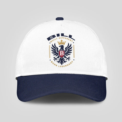 Built Different Born Legendary Elegant Blue And White Cap BILL 13K1 C76PF