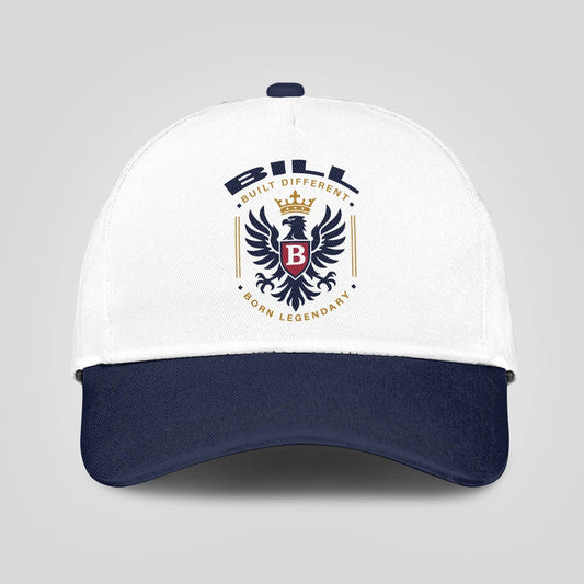 Built Different Born Legendary Elegant Blue And White Cap BILL 13K1 C76PF