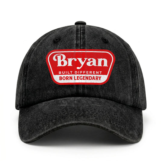 Built Different Born Legendary Red Logo Washed Cap BRYAN 13K1 C63PF
