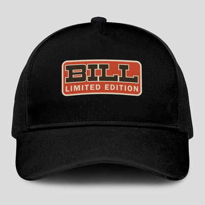 Limited Edition Red Logo Black Mesh Cap BILL 13K1 C215PF