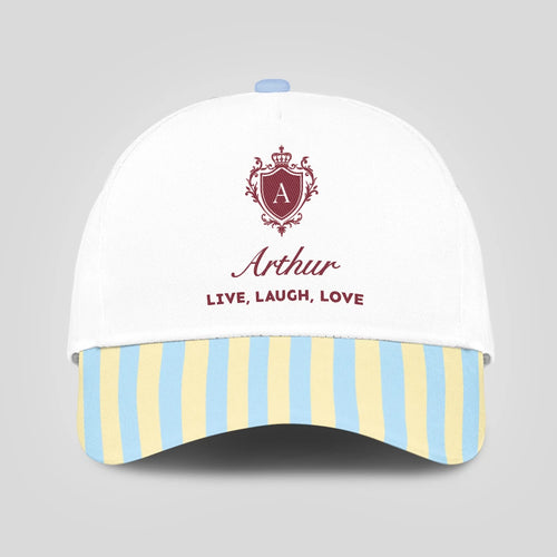 Live Laugh Love Blue And Yellow Luxury Cap ARTHUR 13K1 C121PF