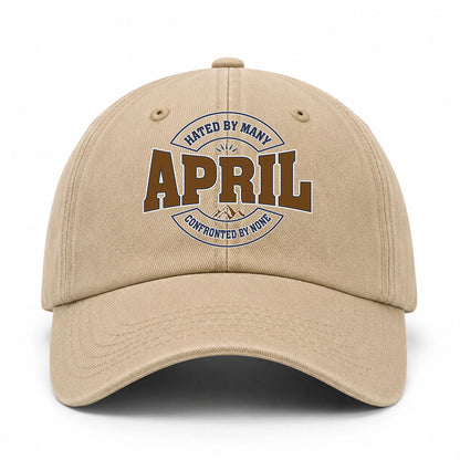 Hated By Many Confronted By None Washed Cap APRIL 13K1 C36PF