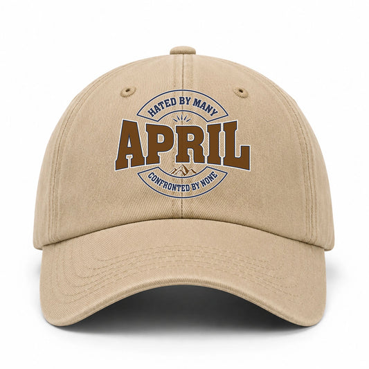 Hated By Many Confronted By None Washed Cap APRIL 13K1 C36PF