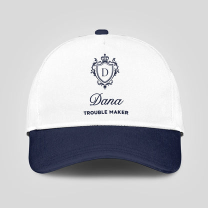 Trouble Maker Funny Blue And White Cap DANA 13K1 C152PF