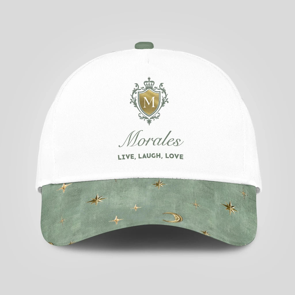 Live Laugh Love Stars And Moon Green Cap MORALES 13K1 C124PF
