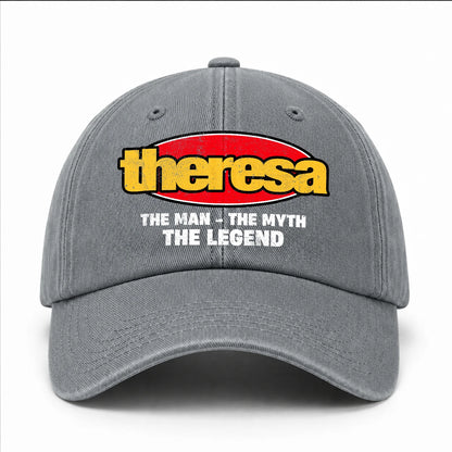 The Man The Myth The Legend Vintage Logo Washed Cap THERESA 13K1 C162PF