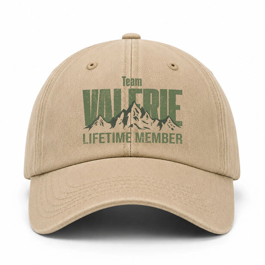 Team Your Name Lifetime Member Mountain Cap VALERIE 13K1 C58PF