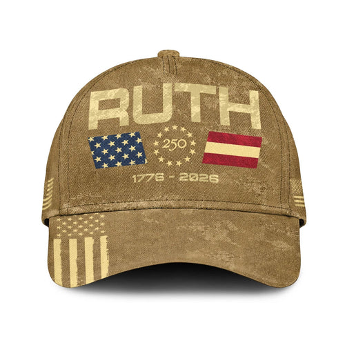 RUTH 13K1-C14PF 250th Anniversary Patriotic Baseball Cap 1776–2026