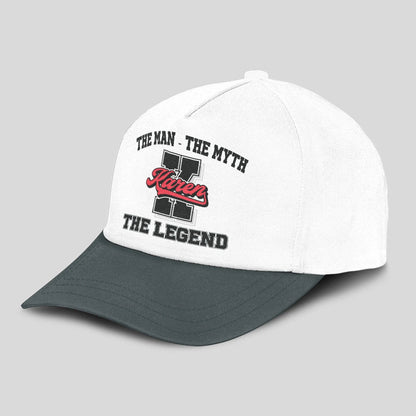The Man The Myth The Legend Custom Initial Letter And Name Cap KAREN 13K1 C38PF