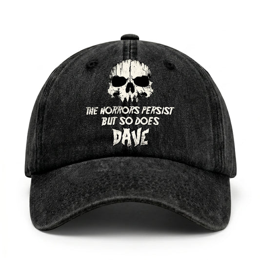 The Horrors Persist But So Does Your Name Cool Skull Washed Cap DAVE 13K1 C134PF