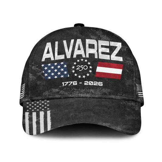 ALVAREZ 13K1-C13PF 250th Anniversary Patriotic Baseball Cap 1776–2026