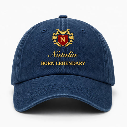 Born Legendary Royal Blue Washed Cap NATALIA 13K1 C183PF
