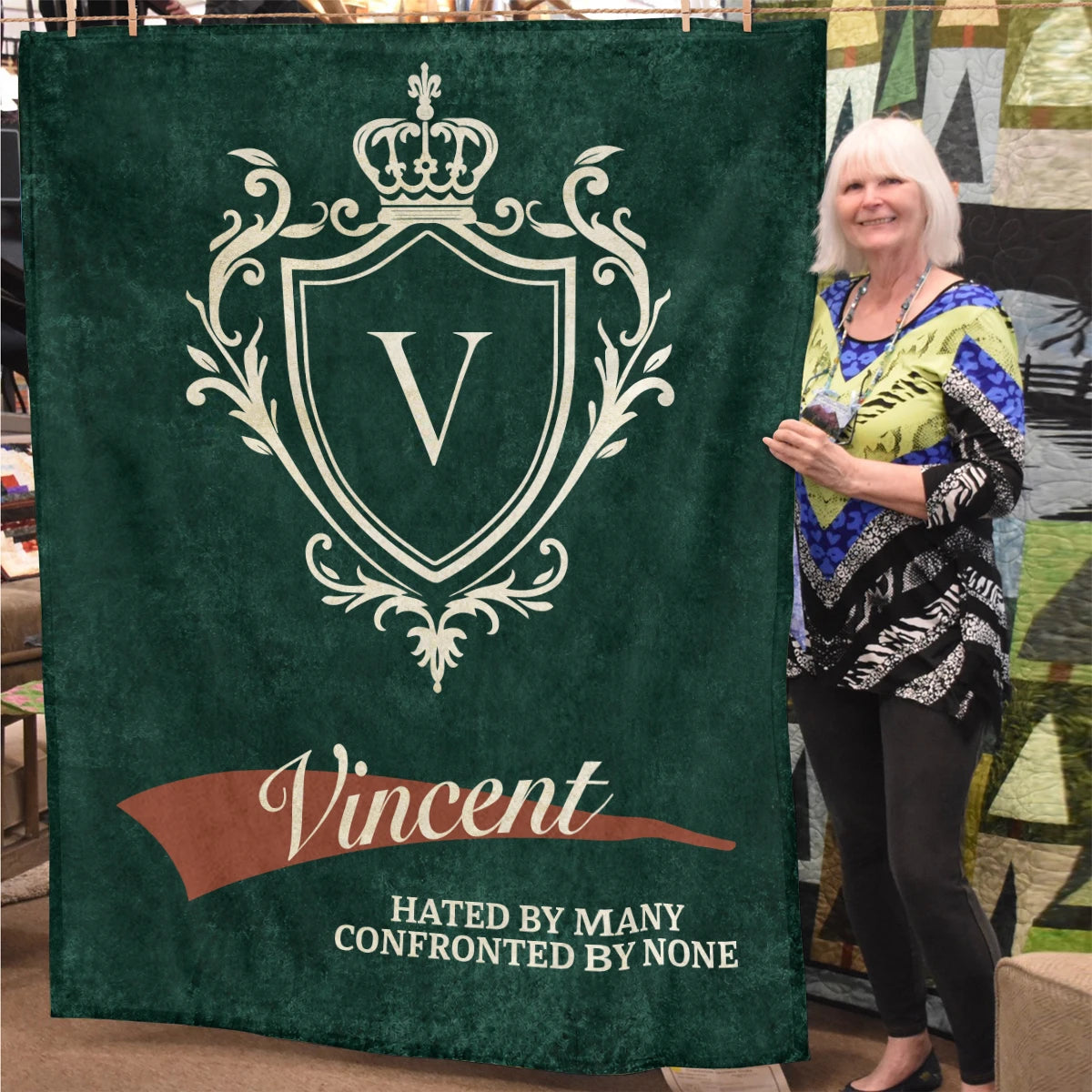 Hated by Many Confronted by None Old Money Blanket VINCENT 13K1 BK19