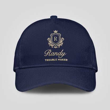 Trouble Maker Golden Logo Navy Cap RANDY 13K1 C155PF