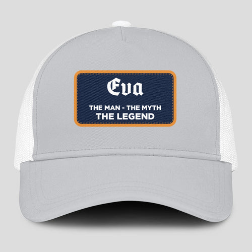 The Man The Myth The Legend Gray Mesh Cap EVA 13K1 C204PF