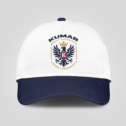Built Different Born Legendary Elegant Blue And White Cap KUMAR 13K1 C76PF