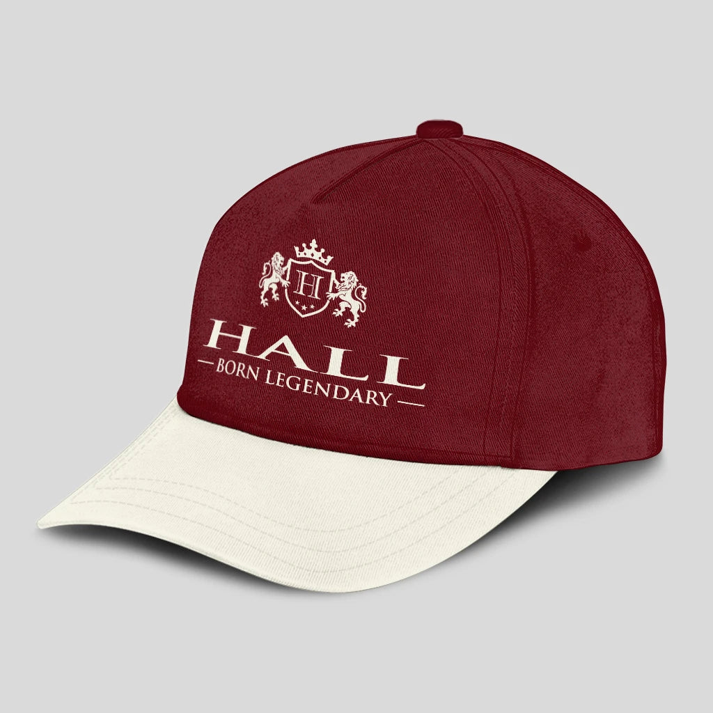 Born Legendary Burgundy And Beige Cap HALL 13K1 C181PF
