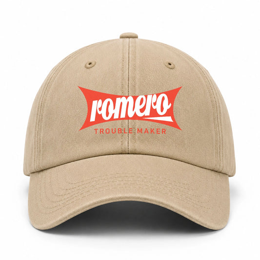 Trouble Maker Red Logo Washed Cap ROMERO 13K1 C78PF