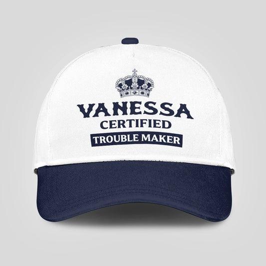 Certified Your Name Trouble Maker Washed Cap VANESSA 13K1 C148PF