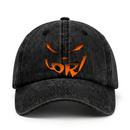 Your Name Jack O' Lantern Halloween Washed Cap LORI 13K1 C100PF