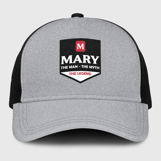 The Man The Myth The Legend Gray Mesh Cap MARY 13K1 C189PF