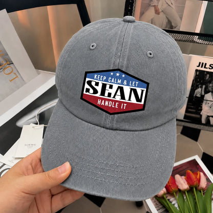 Keep Calm & Let Your Name Handle It Washed Cap SEAN 13K1 C87PF