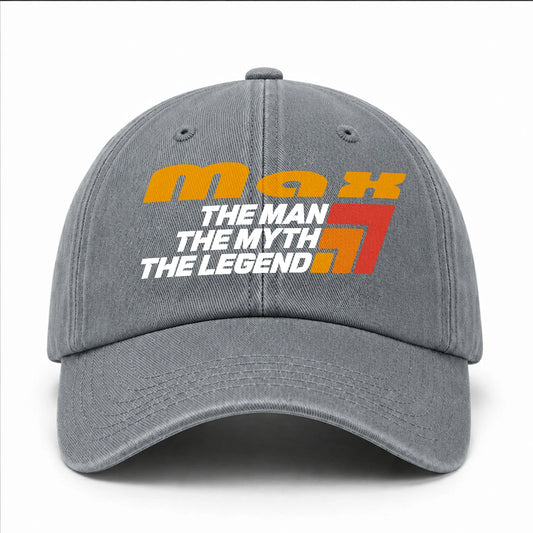 The Man The Myth The Legend With Logo Washed Cap MAX 13K1 C72PF